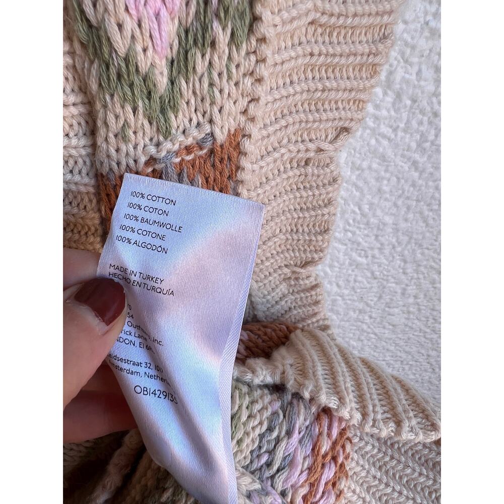 Anthropologie Cream Scalloped Sleeveless Sweater Vest - Picture 9 of 10